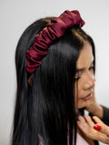 Diadema Fruncida Borgoña