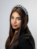 Diadema Fruncida Gris