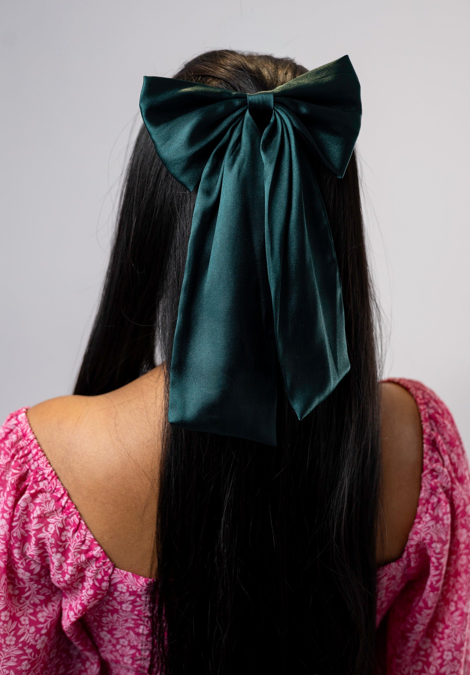 Lazo Maxi de Seda Verde Olivo