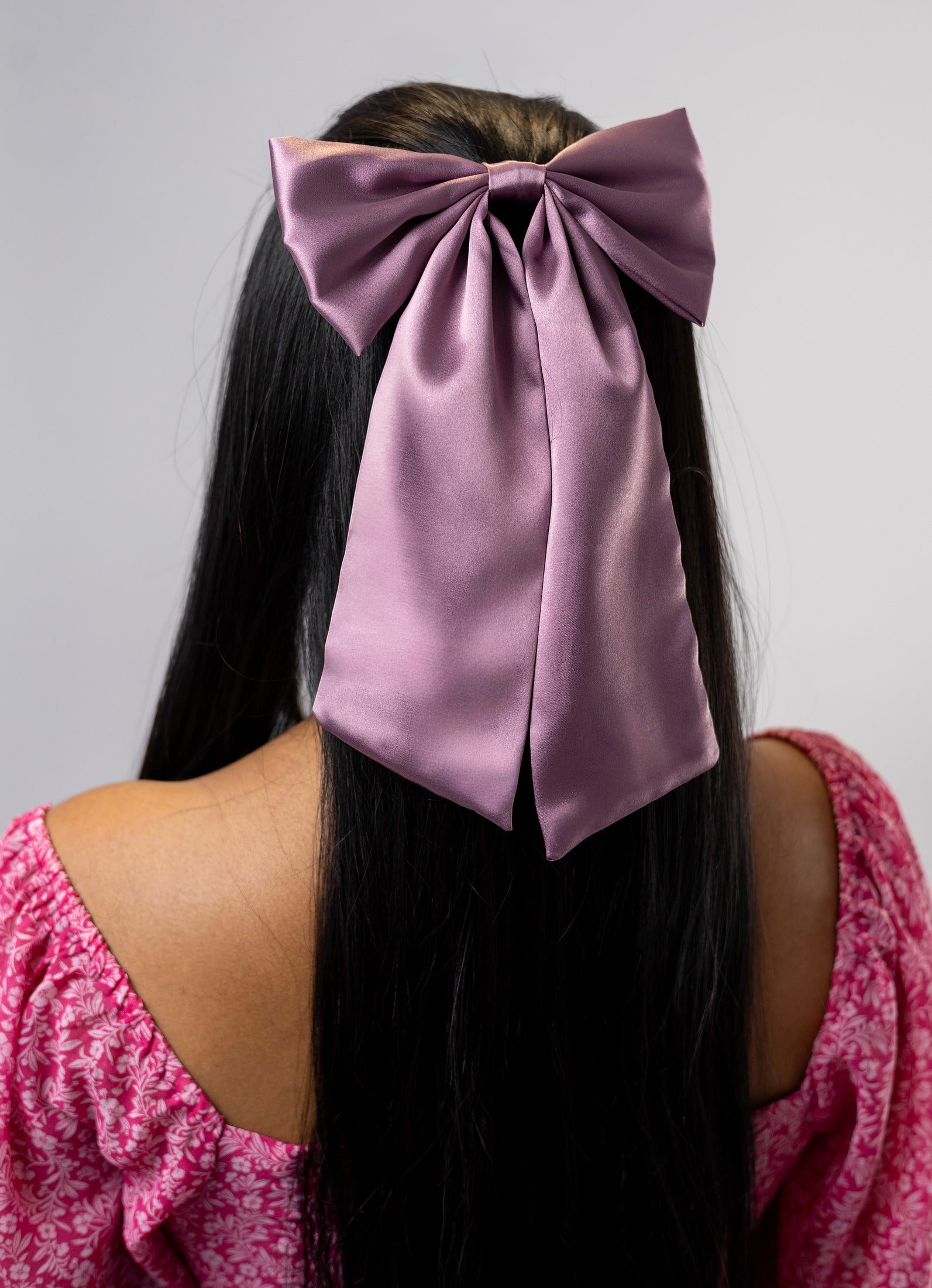 Lazo Maxi de Seda Lila