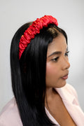 Diadema Fruncida Roja
