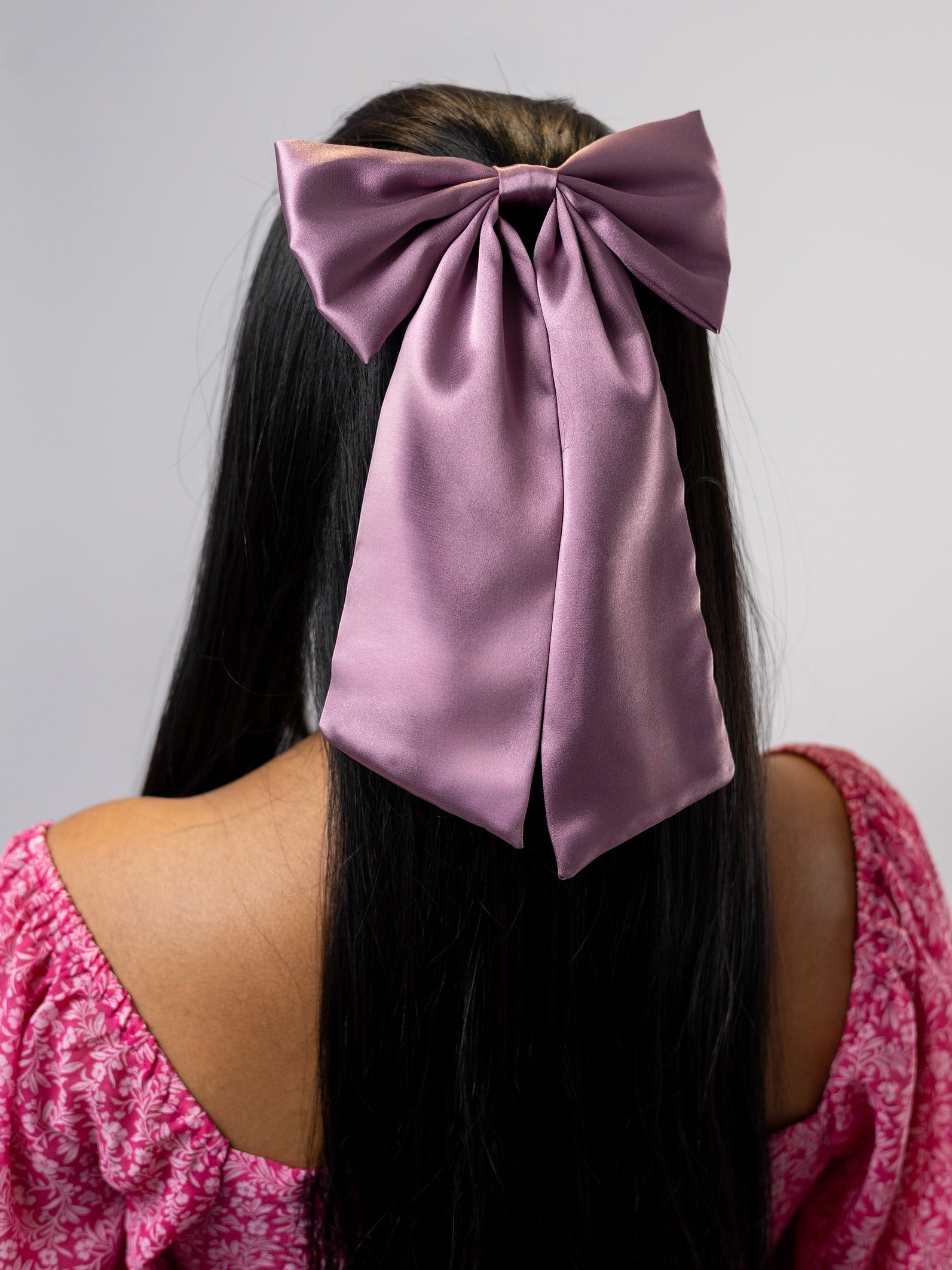Lazo Maxi de Seda Lila