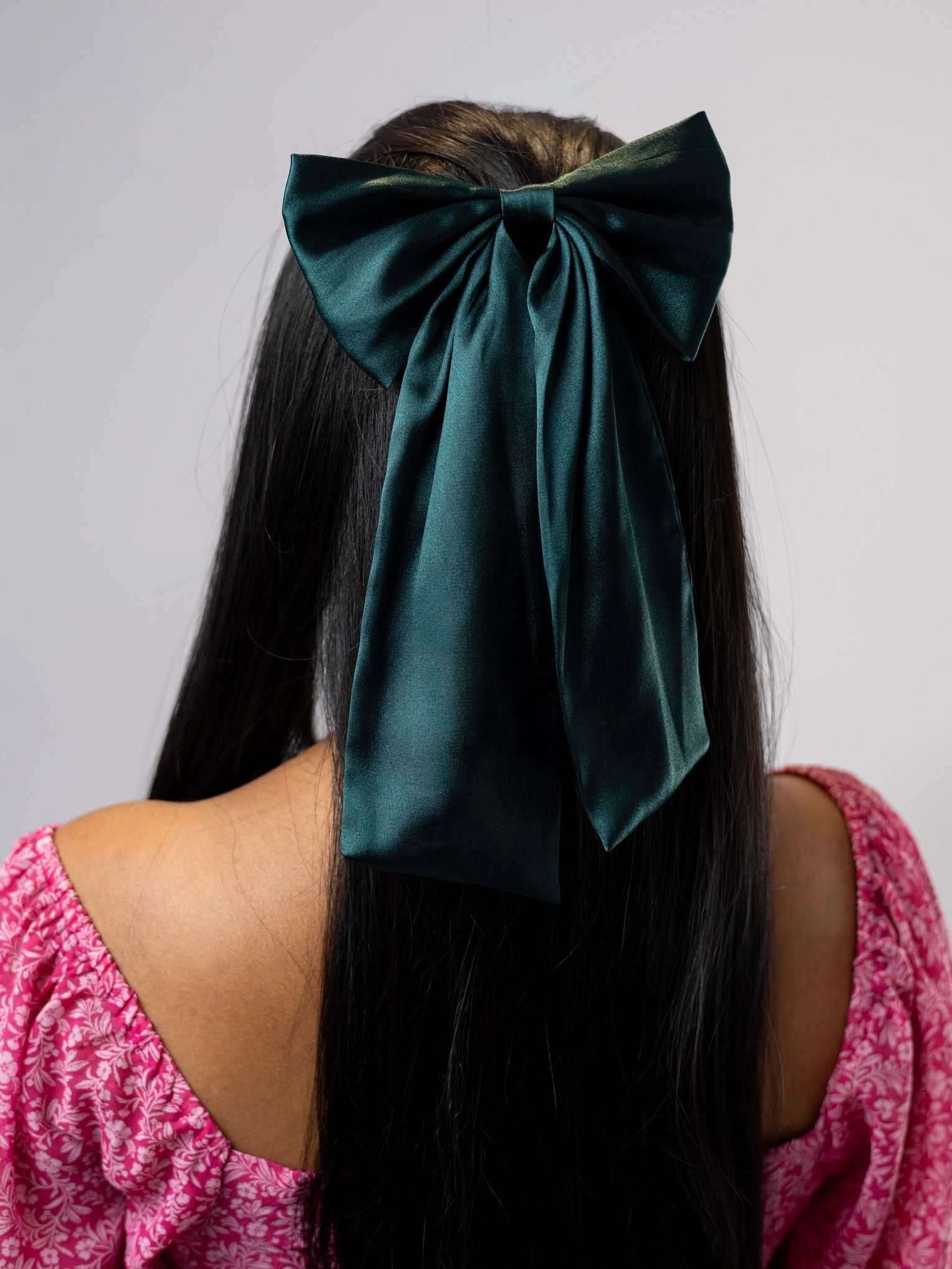 Lazo Maxi de Seda Verde Olivo