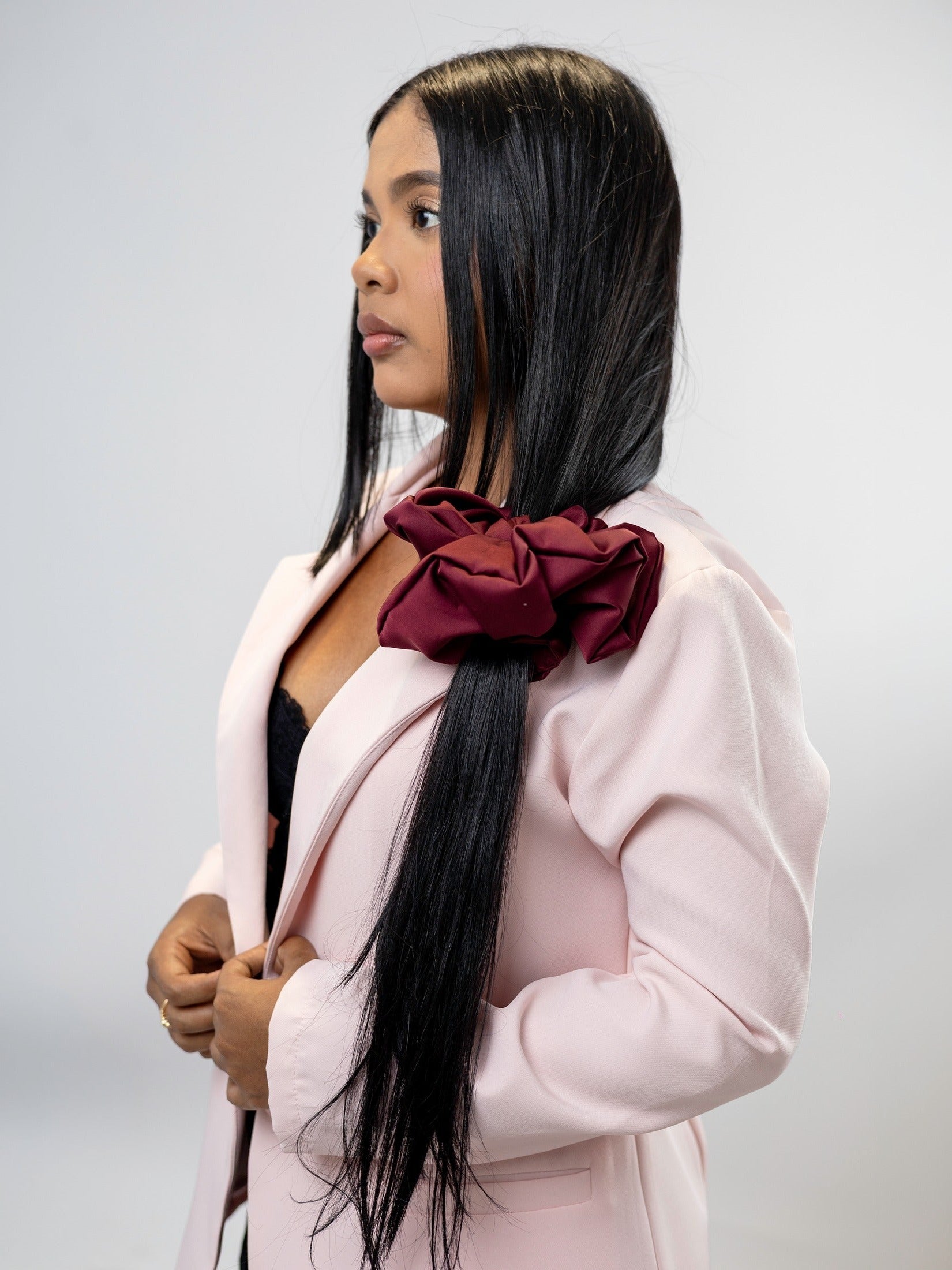 Scrunchie Maxi Borgoña